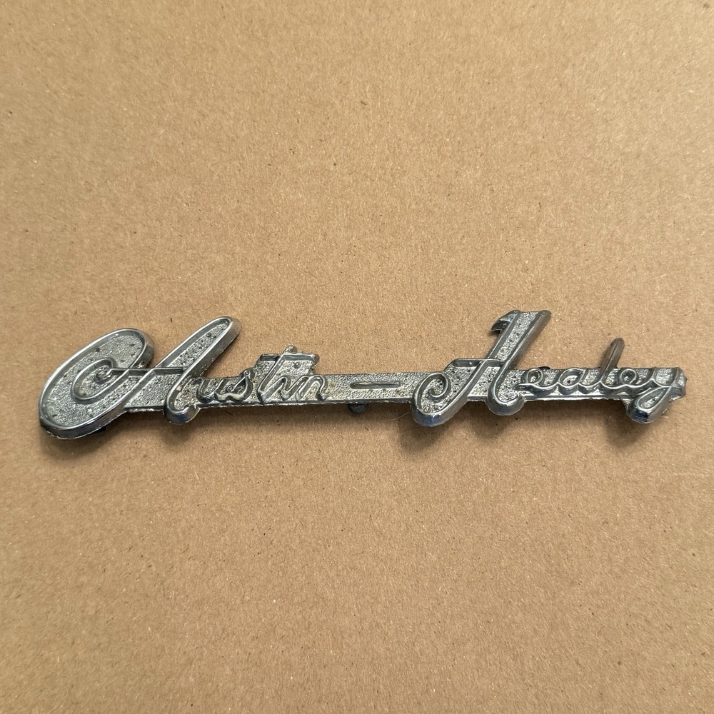 Austin Healey Script Boot Trunk Badge Classic Car BMC